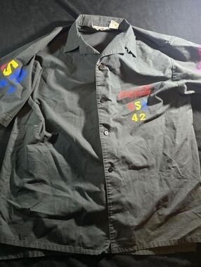 Vintage Coca-Cola Official Racing Team USA 42 Work Shirt Small